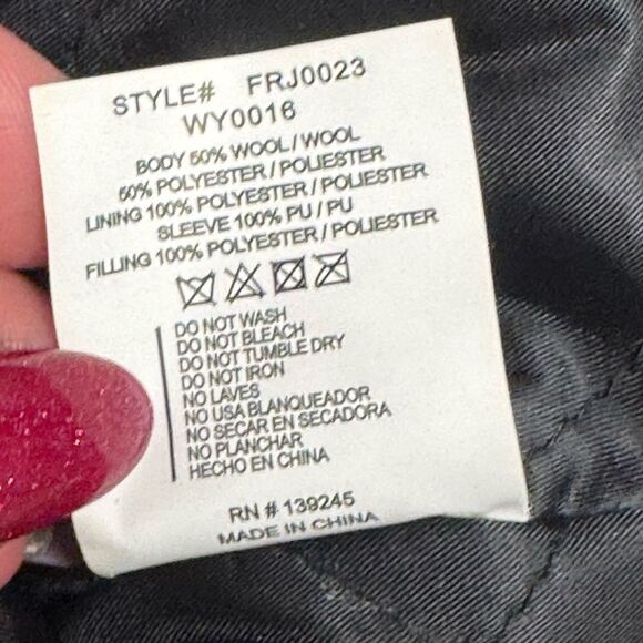 🔥 NWT FIRST ROW GLENCHECK LETTERMAN VARSITY retro plaid JACKET size small - Picture 10 of 10